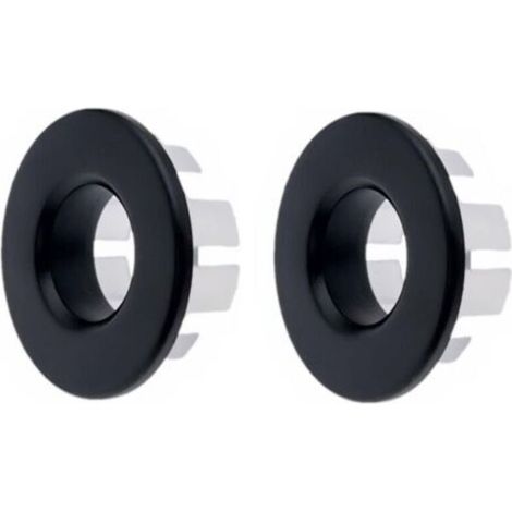 2X Anneau de trop-Plein en cuivre plaqué Noir Mat pour évier de Salle de Bain, trop-Plein pour évier de Cuisine et Salle de Bain (1/5)