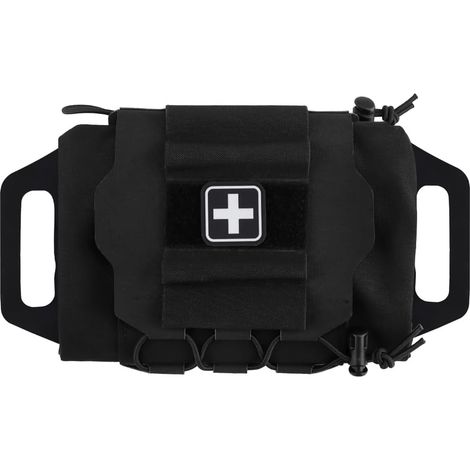 Pochette Tactique Militaire Molle Ceinture de Premiers Soins Rapide Pochette de Survie Système en Deux Parties Porte-médicaments en Rouleau Sac à poignée en hypalon (1/5)