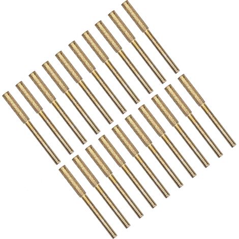 Chain Saw Polishing Head, 20pcs High Hardness Easy to Install Durable Chainsaw Sharpener Cutter for Repair (Gold 4mm) (1/5)