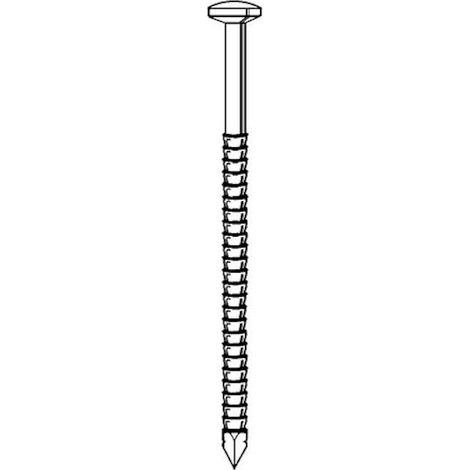 Pointe tête bombée Alsafix TB250609 2,5/2,7x60 annelée inox 1kg (1/6)