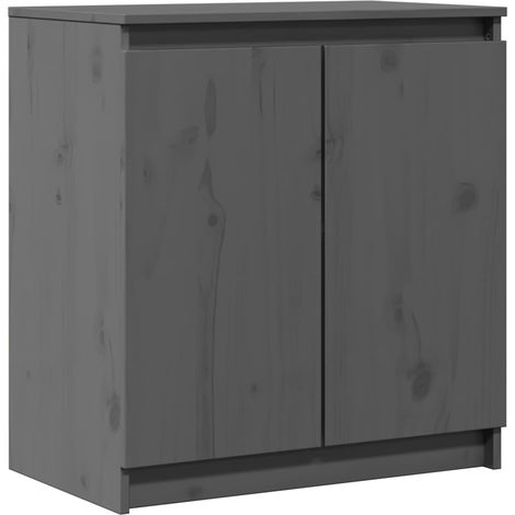 Maison Exclusive - Armario auxiliar madera maciza de pino gris 60 (1/5)