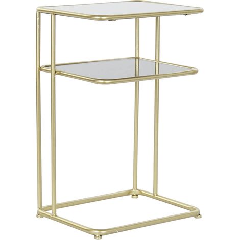 Hilfstisch Metallglas 40x31x61 Goldmaterial Metallglasspiegel mehrfarbige Farbfamilienhilfstische Details Details (1/4)
