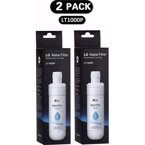 Lot de 2 filtres à eau LT1000P pour réfrigérateur – Compatible avec modèles LT1000P. 1000P. ADQ74793501 – Remplacement facile sans outil (1/3)