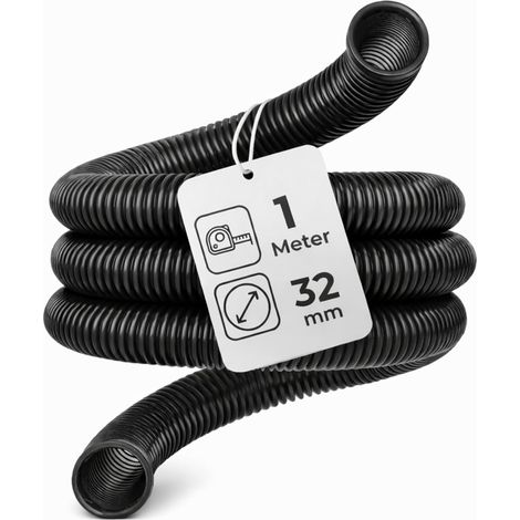 Tuyau D'aspiration DN32 - 1 Mètre - Diamètre Intérieur 32mm - Flexible Robuste Pour Aspirateur Eau Et Poussière - Atelier (1/5)