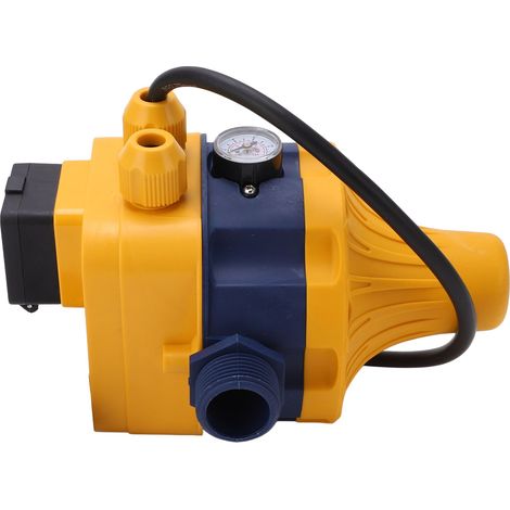 Pressostat de pompe à eau, régulateur automatique, protection IP65, jaune/bleu (1/5)