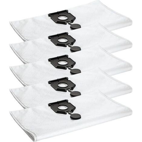 Lot de 5 sacs d'aspirateur compatibles avec Kärcher 2.889-154.0, sacs à poussière non tissés pour aspirateurs NT 30/30L/30L EU2613, filtres de rechange haute capacité (1/5)