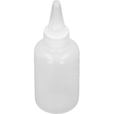 Lot de 100 flacons souples en plastique translucide de 60 ml, multi-usages, pour encres à pigments liquides et à base d'huile. (1/5)