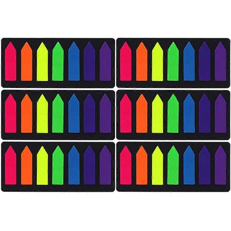 Sets fluoreszierende Linealkarten-Haftnotizen-Kombination bunte Haftnotizblöcke-11X5X0.2CM-Colorful (1/3)