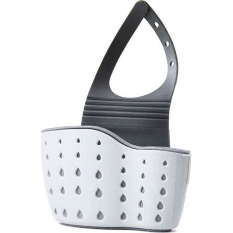 Cestello per lavello - Cestello per lavello con ventosa - Scolapiatti da cucina - Portaoggetti per lavello - Cestello scolapiatti - Cestello scolapiatti con meccanismo a pulsante - Cestello per scolar