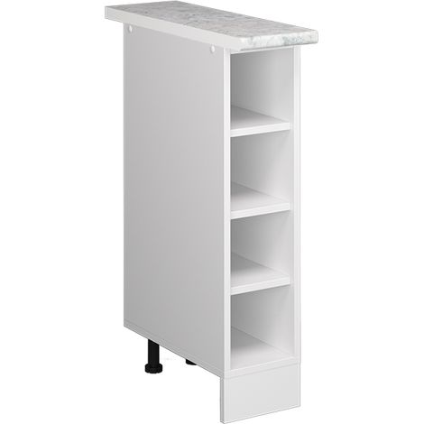 Estante de cocina R-Line, Blanco, 20 cm , ET Mármol, Vicco