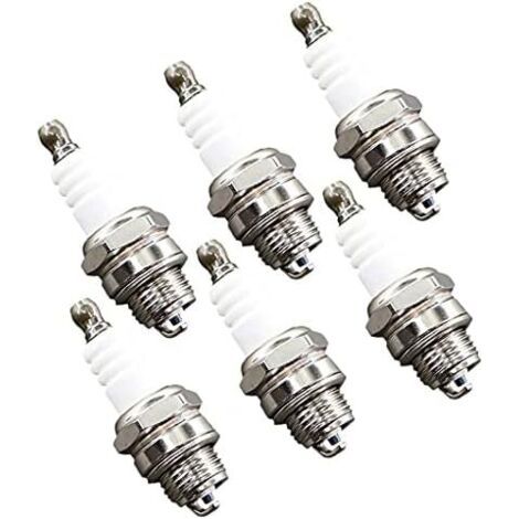 VURAHOME - 6X Bougie dallumage L7T pour STIHL Husqvarna Rep NGK BPMR7A 4626 Equivalence RCJ6Y Champion Bosch WSR6F Tronçonneuse Tondeuse à gazon Petit Moteur Accessoire Pièces