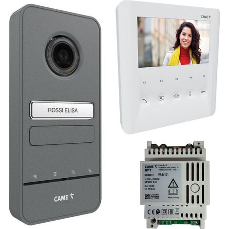 Kit videocitofono monofamiliare posto interno display LCD 5" PLX V + posto esterno LHS V/01 + alimentatore BPT 8K40CF-021 (1/5)