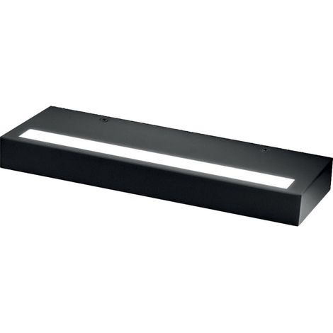Applique Gap523 Gealuce - Applique Led À Intensité Variable 34W, 3656Lm, 3000K, Lumière Indirecte, Ip20, Aluminium Noir Satiné (1/5)