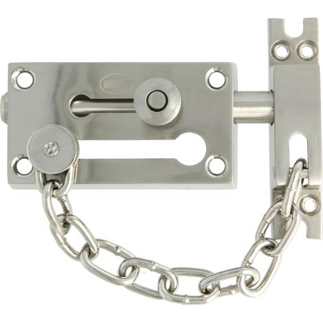 AMIG Verrou entrebâilleur à chaînette 475 80 x 45 mm Zamak Chromé mat (1/5)