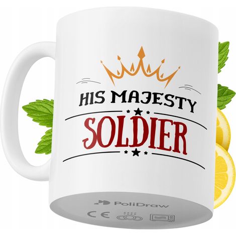 Tazza per un soldato, divertente e umoristica, per caffè e tè, con grafica e testo divertenti. Tazza ideale per compleanni, onomastici e festività. Tazza premium per occasioni speciali, per casa, uffi