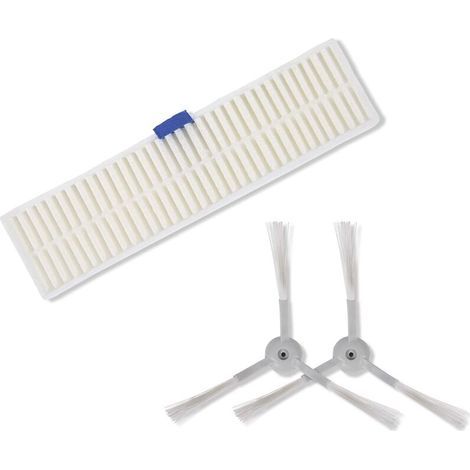 ZR740003, Filtre à poussière et 2 brossettes latérales, Haute efficacité, Compatibles avec Les aspirateurs Robot Explorer Série 60, Blanc/Gris H320 (1/5)