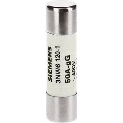 Siemens 3NW61201 Cartouche fusible cylindrique 50 A 500 V 10 pc(s) (1/2)
