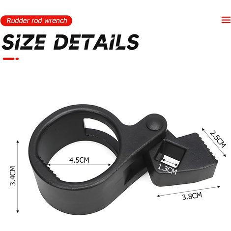 Estrattore estremità tirante, chiave per giunto assiale universale per utensile estremità tirante, estrattore giunto sferico assiale universale 27-42 mm, chiave per utensile estremità tirante per auto (1/4)