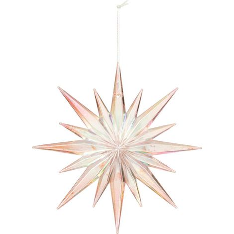 Baumschmuck Stern rosa 12cm - Atmosphera créateur d'intérieur