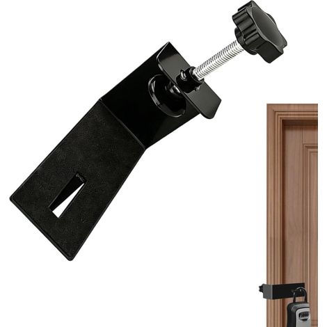 Support de Coffre-Fort à Clé  Fixation Métallique sans Perçage  Fixation Murale pour Boîte à Clé  Maison, Appartement, Garage, Cave, Hôtel, Voyage, Usage Pro (1/5)