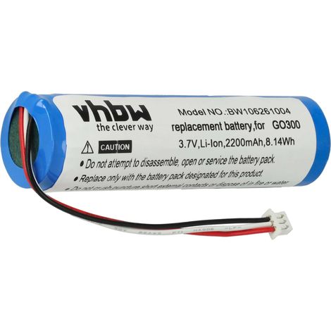 vhbw Akku kompatibel mit TomTom Rider GPS Navigation Navi (2200 mAh, 3,7 V, Li-Ion)