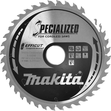 Makita E-12245 Lama circolare 185 x 30 x 1.5 mm Numero di denti: 40 1 pz.