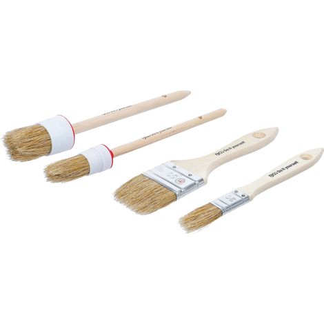 Herramienta de pintor bgs-diy 76525 mango madera flexible 4 piezas