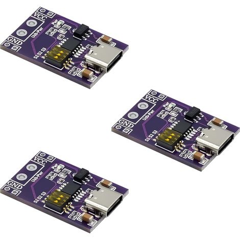 3 Pièces Module trigger PD QC AFC, Module de Déclenchement de Décodage à Charge Rapide USB Type C QC/AFC/PD2.0/PD3.0, Sortie de Tension Fixe 5V 9V 12V 15V 20V, Réglage Tension DIP pour Chargeurs USB C (1/5)