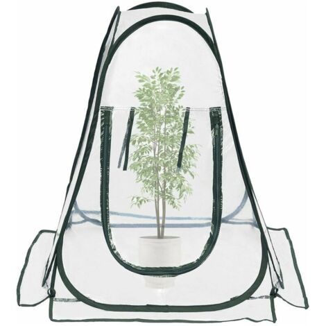 Serres de Culture en PVC pour intérieur ou extérieur Mini Serre de Jardin, Petite Couverture Portable pour Plantes de Jardin 70 x 70 x 80 cm (1/5)