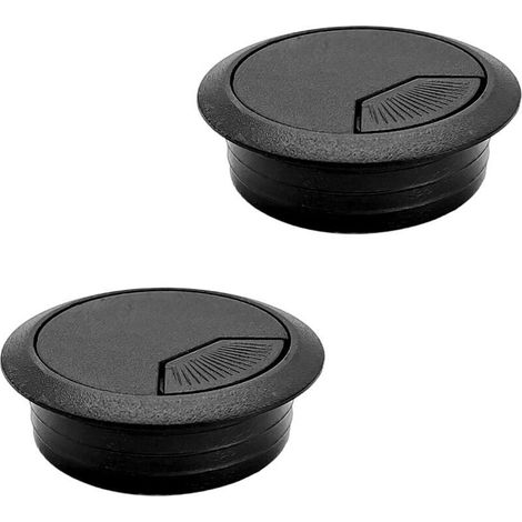 2 Pièce 50mm Passe-câbles de Bureau, Cache-trous pour Organiser Le Bureau
