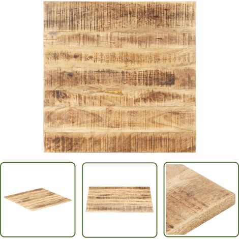 Dessus de table Bois de manguier solide 15-16 mm 70x70 (1/5)