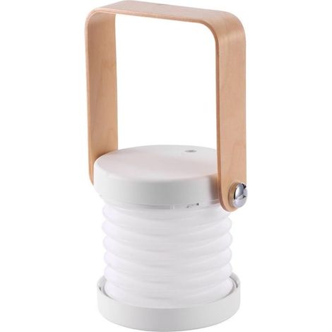 Lampe de chevet tactile à intensité variable, rétractable, portable, blanc ivoire. (1/5)