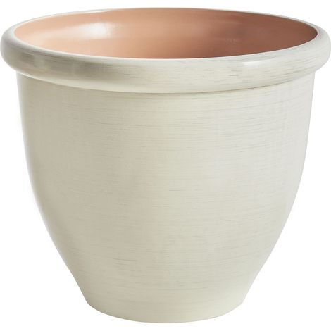 Blumenkübel TESALIA 49 cm Hellbeige