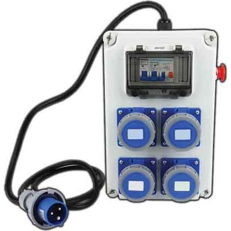 QUADRO DI DISTRIBUZIONE 220V CON PULSANTE DI EMERGENZA CARDINALE cm 330X220X150