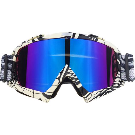 Lunettes De Protection Motocross - Lentilles En Polycarbonate UV Résistantes - Cadre En TPU Flexible Et Mousse Élastique - Pour Homme Et Femme - Lot De 1 (1/5)