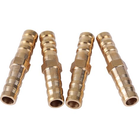 Reduzierstück für Messing-Schlauchverbinder, Schlauchverbinder, Reduzierstopfen (8 mm-8 mm, 4 Stück) (1/5)