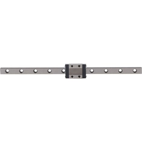 Glissière linéaire MGN9 200mm avec chariot bloc, acier pour machines CNC équipement automatisation, guide coulissant de précision (1/5)
