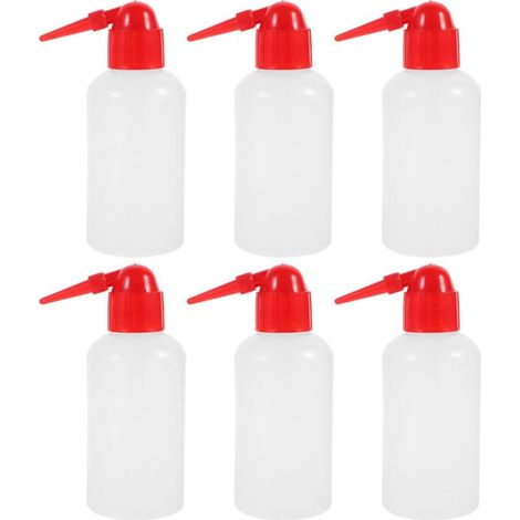 Bouteilles de Lavage en Plastique Pe et Pp pour Arrosage des Plantes Lot de 6 250ml avec Échelle, Flacons de Rinçage de Sécurité Polyvalents et Nettoyage Domestique (1/5)