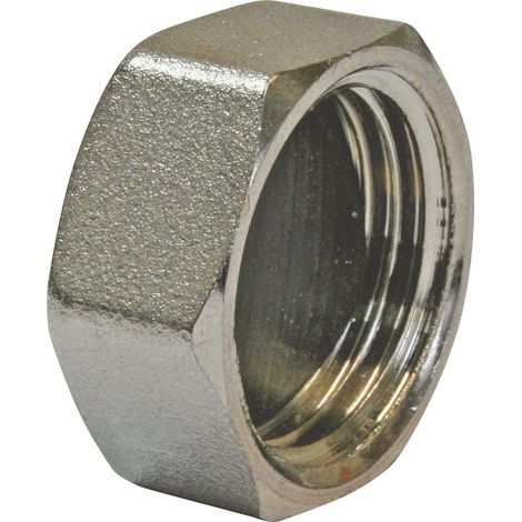 Bouchon de terminaison auto-etanche femelle 1/2" laiton nickele (1/3)