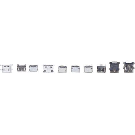 50 Pièces Connecteur USB Femelle Mini Micro, Adaptateur USB pour Électronique et Gadgets Domestiques (1/5)