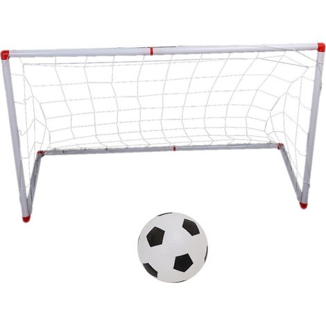 Mini but de football pour enfants, intérieur et extérieur, avec pompe à ballons et jouet de sport. (1/5)