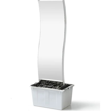Fontaine d'extérieur vague en acier inoxydable - H.130 cm - Argenté - HOKI (1/5)