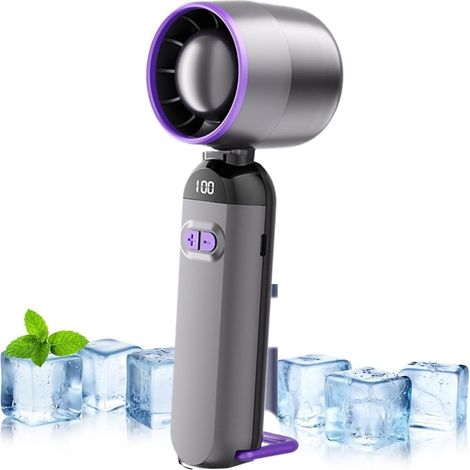 Ventilateur portable - Mini Ventilateur - Ventilateur portable USB - Ventilateur USB rechargeable - Ventilateur Turbo - Ventilateur de bureau - Mini Ventilateur 100 vitesses - Ventilateur puissant - G (1/5)