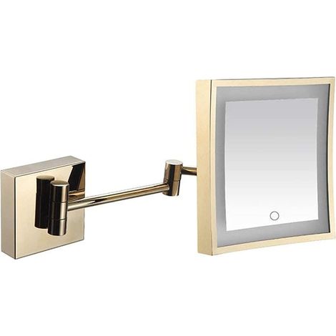Products Bathroom Wall Mounted Makeup Mirror Stainless Steel