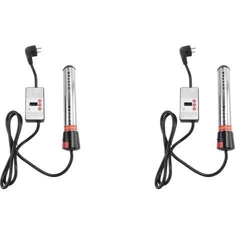 Deux radiateurs électriques de 2500 W, éléments chauffants pour chaudière, piscine suspendue portable à immersion (1/5)