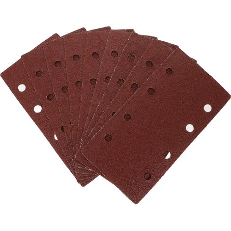 30pièces Disques de Papier Abrasif pour Polissage de Métal et Bois Feuilles de Ponçage Autocollantes Papier de Rectangulaire (1/5)
