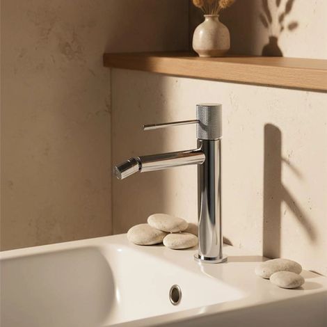 Exagonshop Rubinetto miscelatore bidet senza scarico in ottone