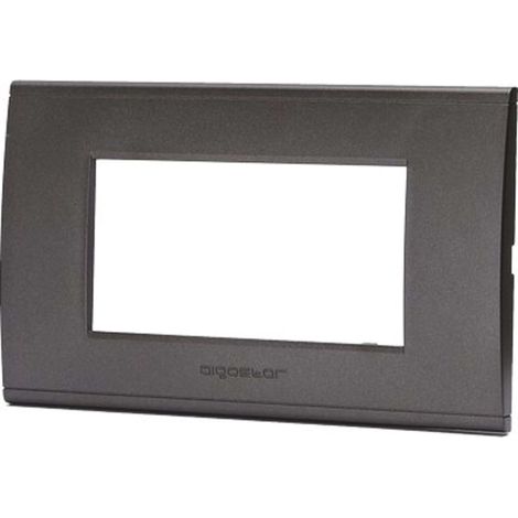 PLACCA COPRIFRUTTI ABL - NERO POSTI 4 MM 140X85 - 8 pezzi