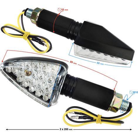 Universalblinker MRT-007, LED (13+2 Dioden), schwarz, (E-Prüfzeichen) (1/4)