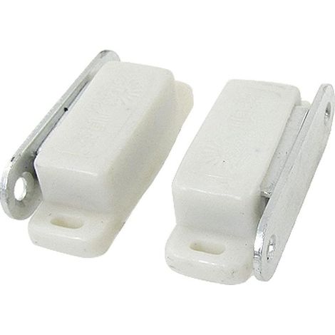 Magnet fängt Küche latch Magnetverschluss Catch Latch Schrank Schubladentür Weiß 2 Stück (1/2)